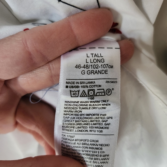 Mens Novelty Print Button Down - Picture 4 of 7